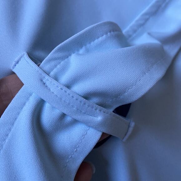 Plover Anywear Robe Unisex One Size Fits Most Blue Narwhal Print Pocket Nautical - Picture 9 of 16